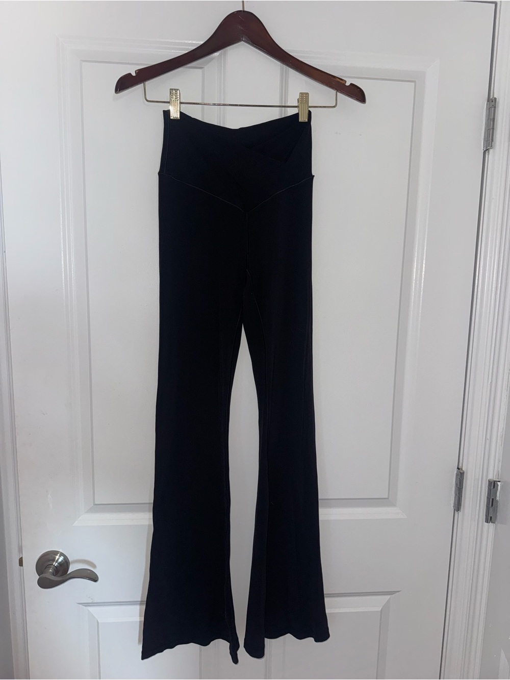 Aerie Offline Black Flared Yoga Pants - High Waist